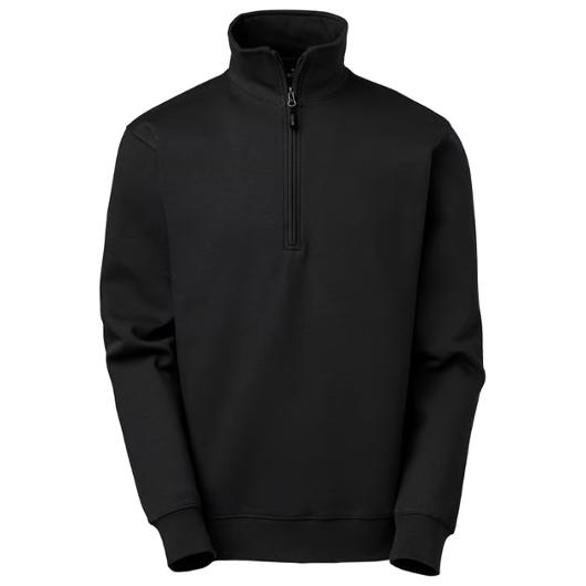 Sweatshirt halfzip SW Stewart svart 3XL