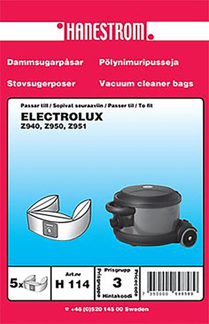 Dammsugarpåse ELECTROLUX Z940/Z950 5/fp