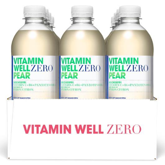 Dryck VITAMIN WELL Zero Pear 50cl (12 pack)