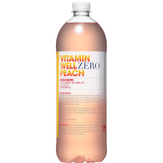 Dryck Vitamin Well Zero Peach 1,15L (6 pack)
