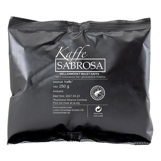 Kaffe SABROSA Mellanmörk RF 250g 28/krt