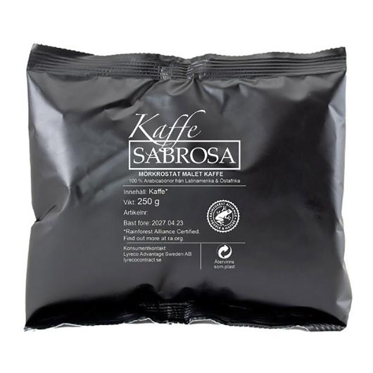 Kaffe SABROSA Mörkrost RF 250g 28/krt