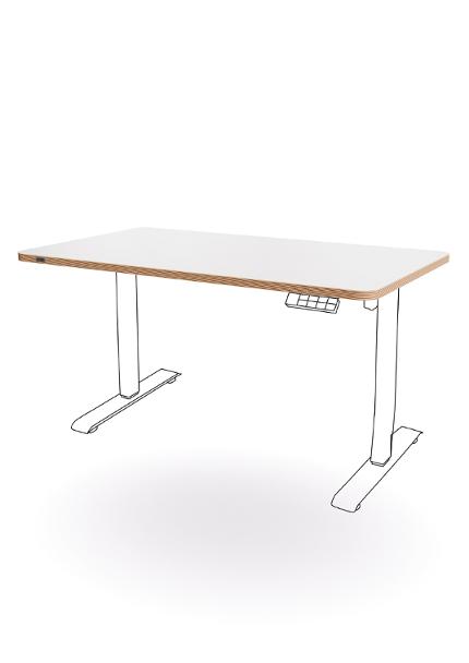Bordsskiva Leitz 120x70cm vit