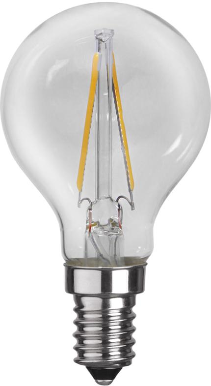 LED-lampa E14 klot clear 2700K