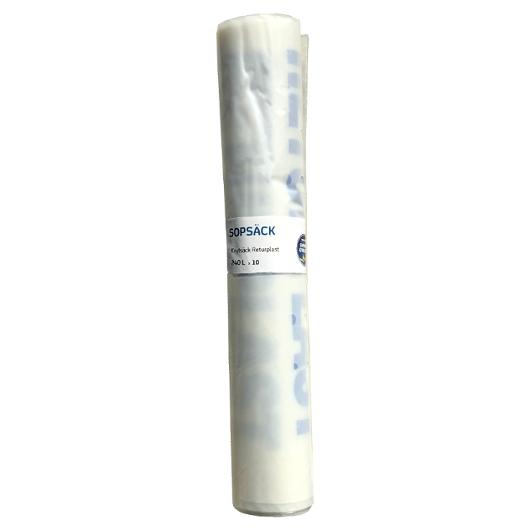 Plastsäck Knyt 240L 50my svart 10/rl (9 pack)