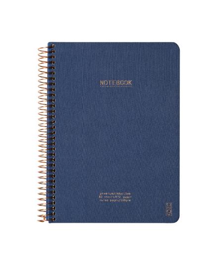 Ant.bok KOZO A5 Premium linj Navy