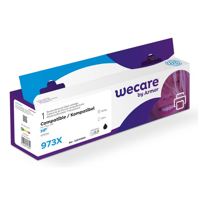 Bläckpatron WECARE 973X svart