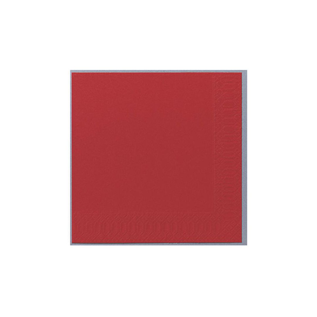 Servett 3-lags 24x24cm röd 250/fp