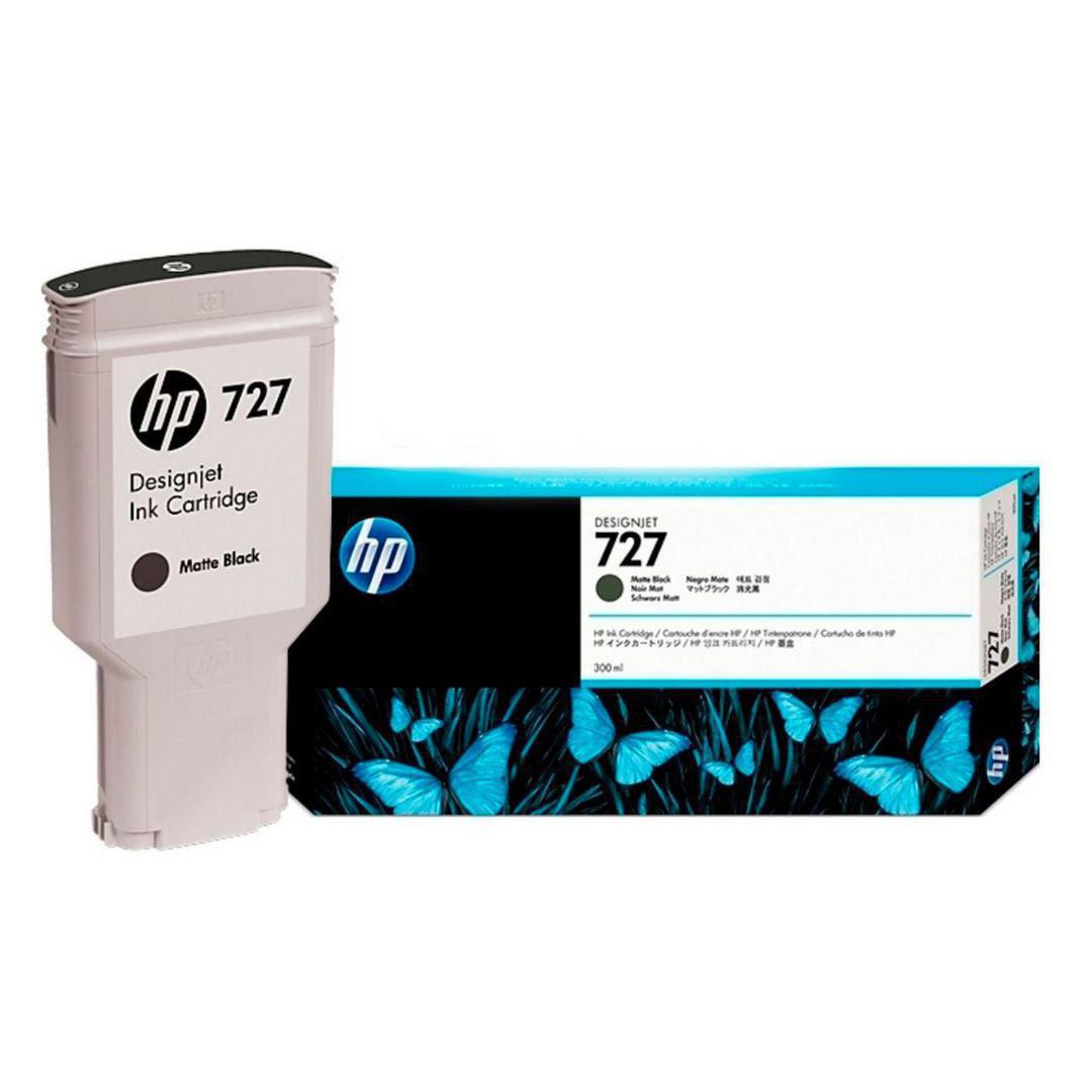 Bläckpatron HP C1Q12A 727 mattsvart