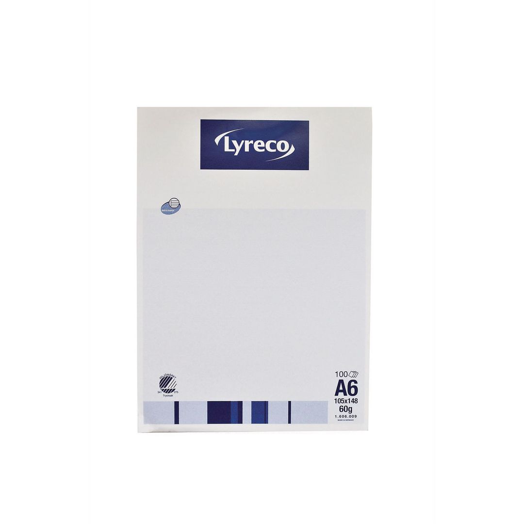 Anteckningsblock Lyreco A6 100bl 60g lin