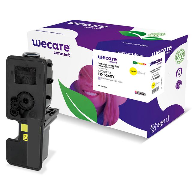 Toner WECARE KYOCERA TK-5240Y 3K gul