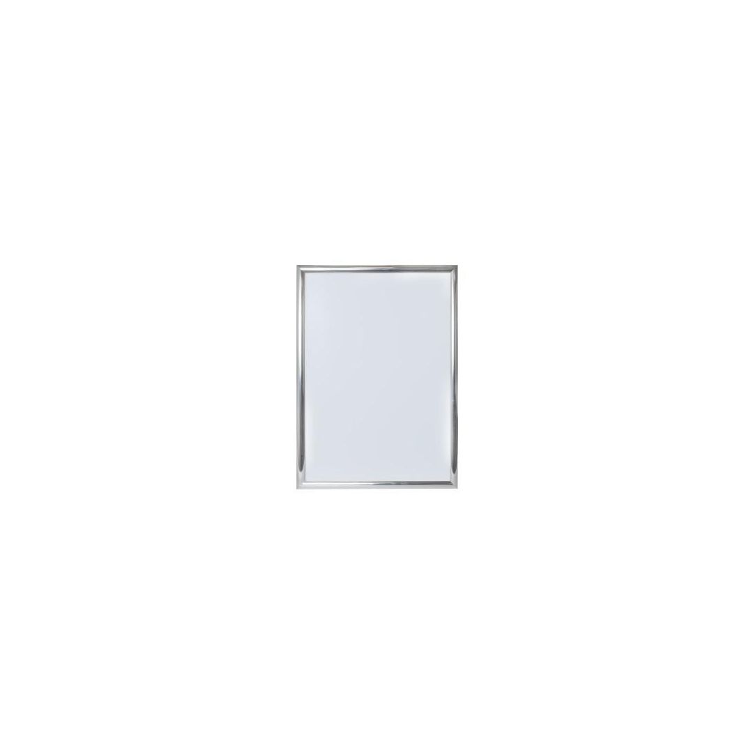 Väggram 50x70cm silver polerad 25mm