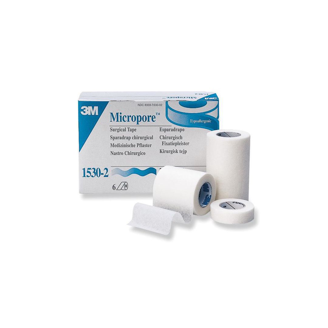 Micropore Vit u hållare 2,5cmx9,1m 12/fp