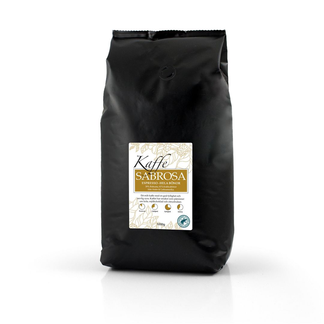 Kaffe SABROSA Espresso Hela Bönor 1kg