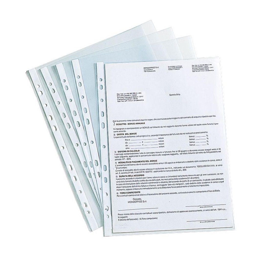 Plastficka A4 0,09 präg 100/fp