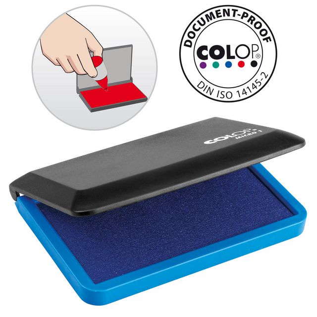 Stämpeldyna Colop 90x50mm blå