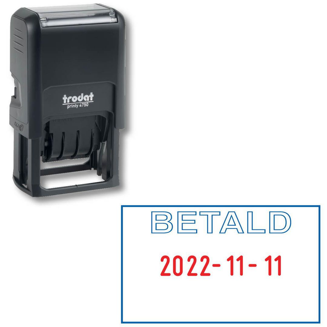 Stämpel PRINTY 4750/L2 Datum - Betald