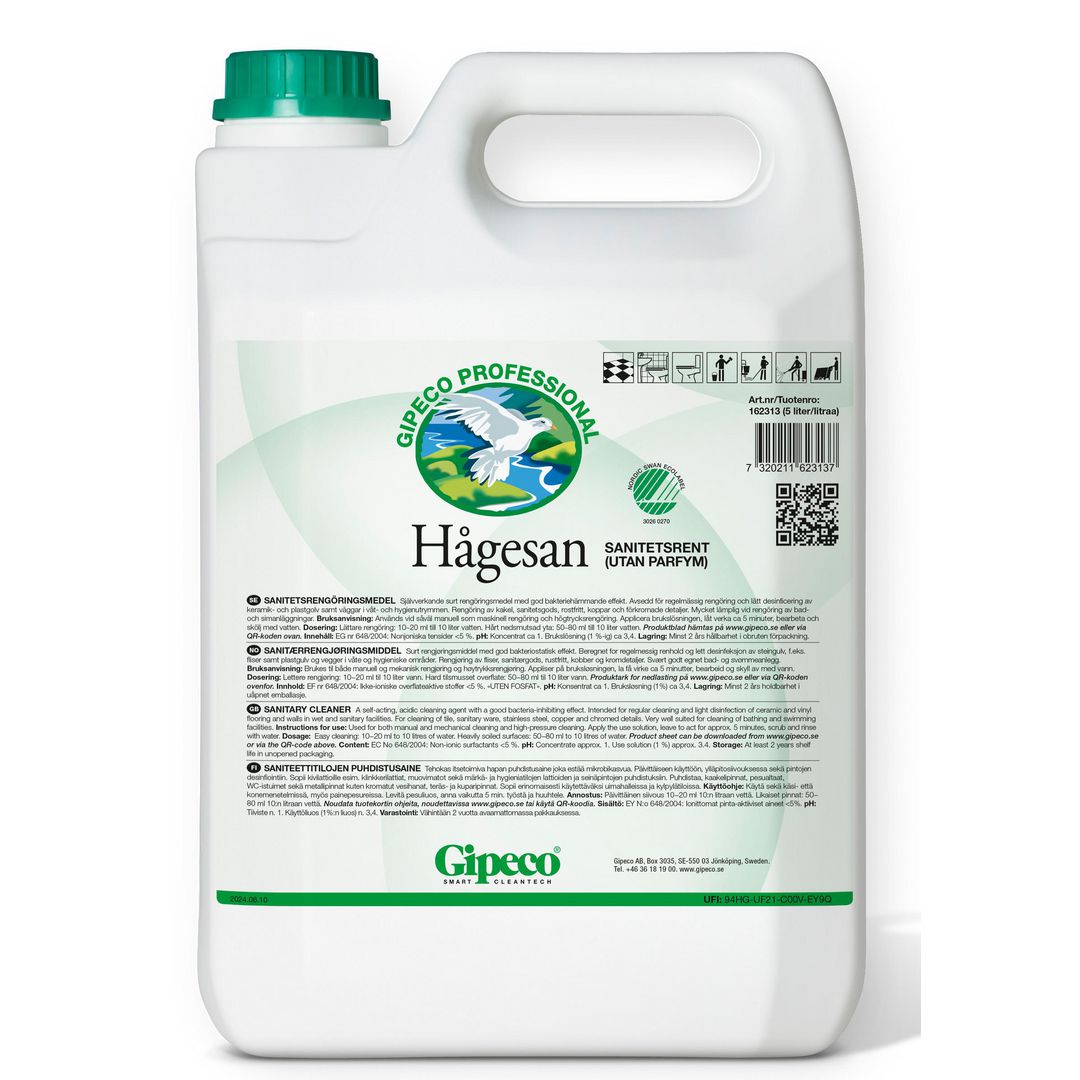 Sanitetsrent Gipeco Hågesan opar 5L