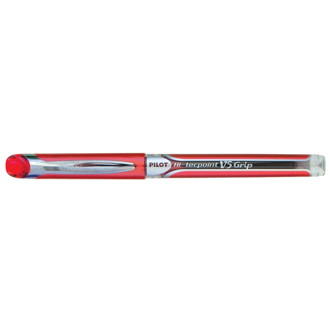 Bläckkulpenna Pilot Hi-Tec V5 Grip röd (12 pack)