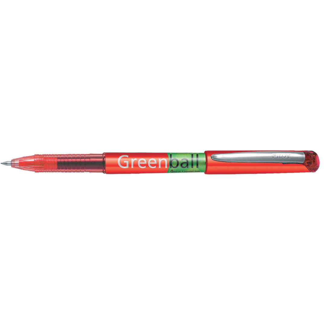 Bläckkulpenna PILOT GreenBall 0,7 röd (10 pack)