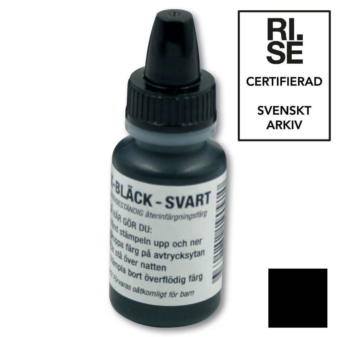 Stämpel K-Bläck 10 ml svart (arkivbest)