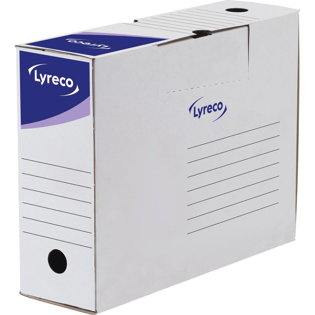 Arkivbox Lyreco FSC 340x250x100mm vit (25 pack)