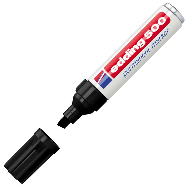 Märkpenna Edding permanent 500 svart (10 pack)