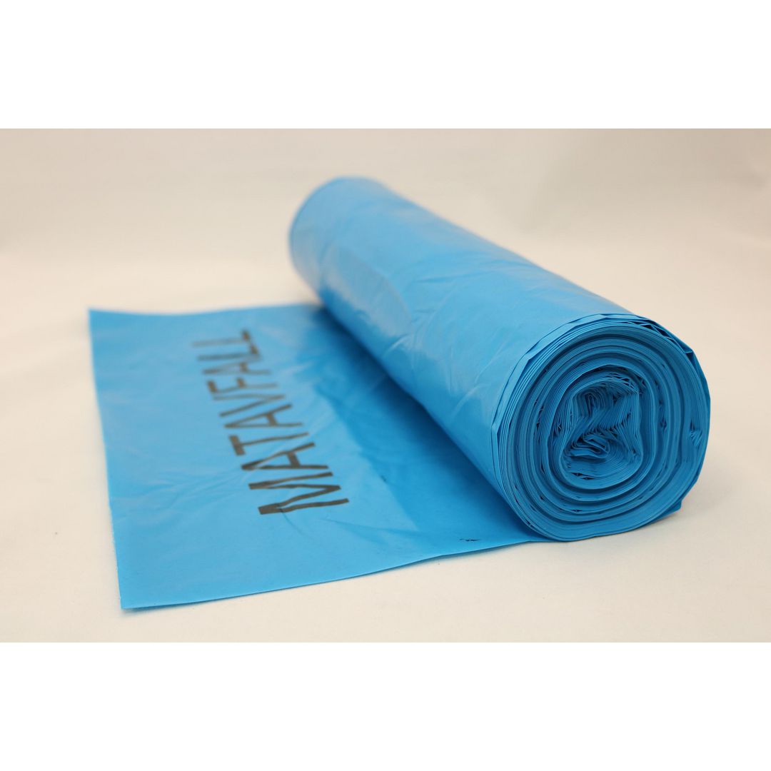 Matavfallssäck LLD 70L blå m.tryck 25/rl