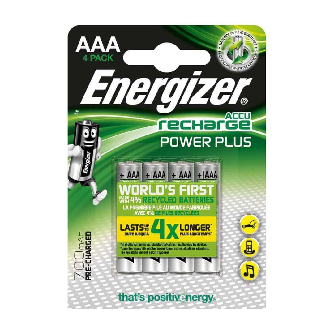 Batteri Laddbar ENERGIZER P-P AAA 4/fp