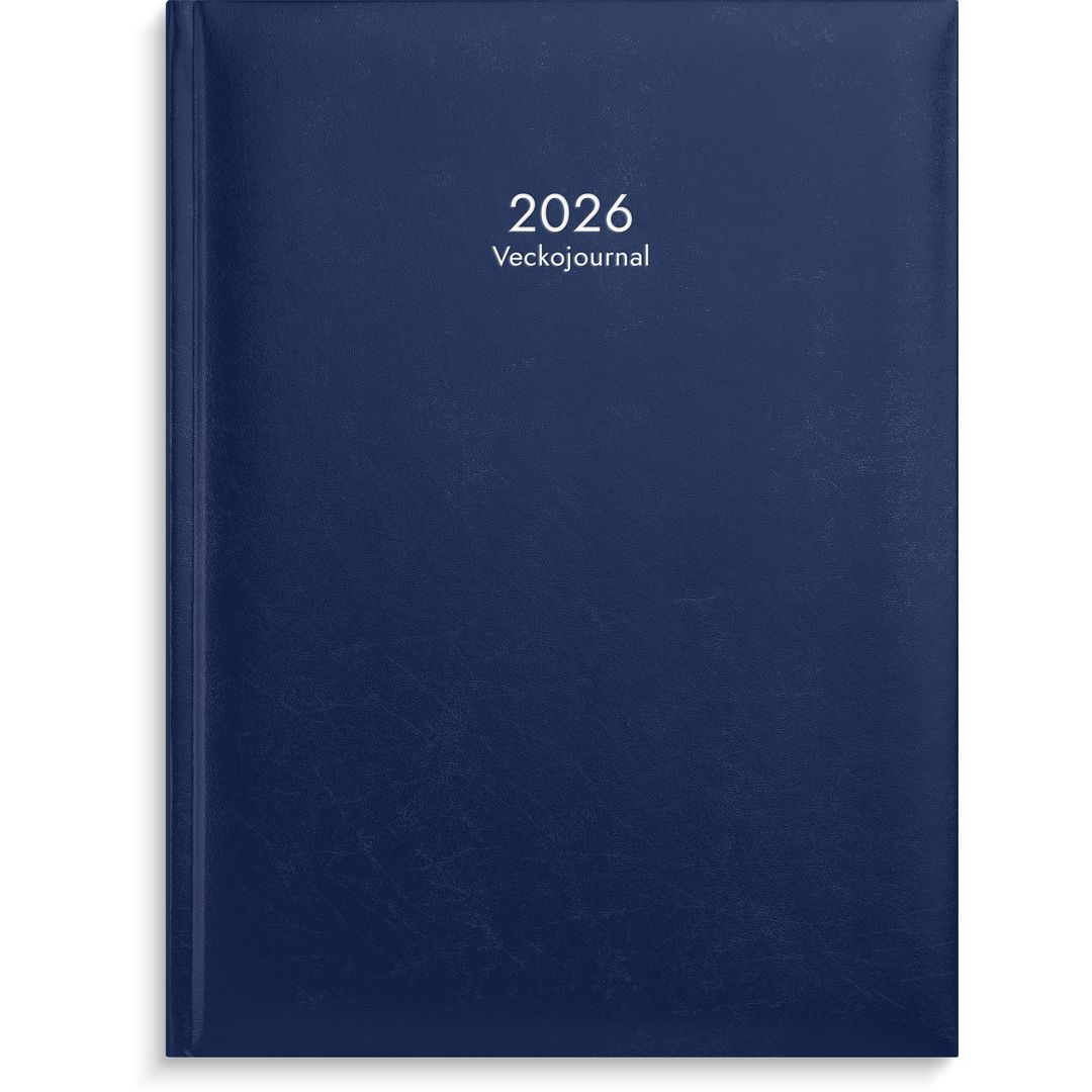 Veckojournal 2026 blå