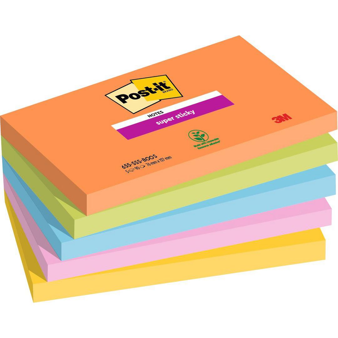Notes Post-It SS Boost 76x127 5/fp