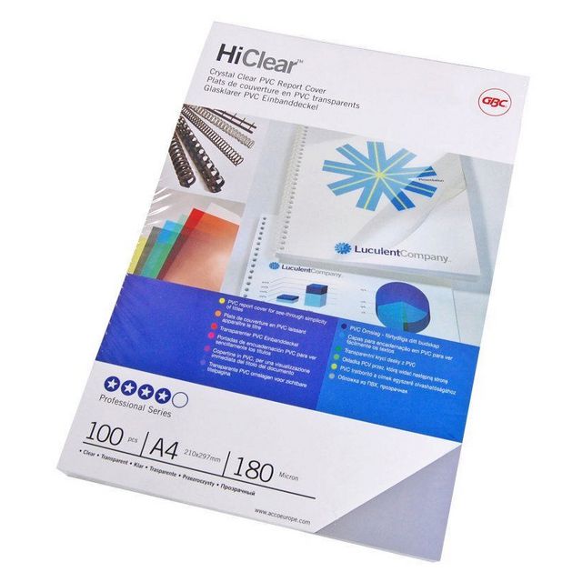 Plastomslag GBC A4 150 mic PVC 100/fp