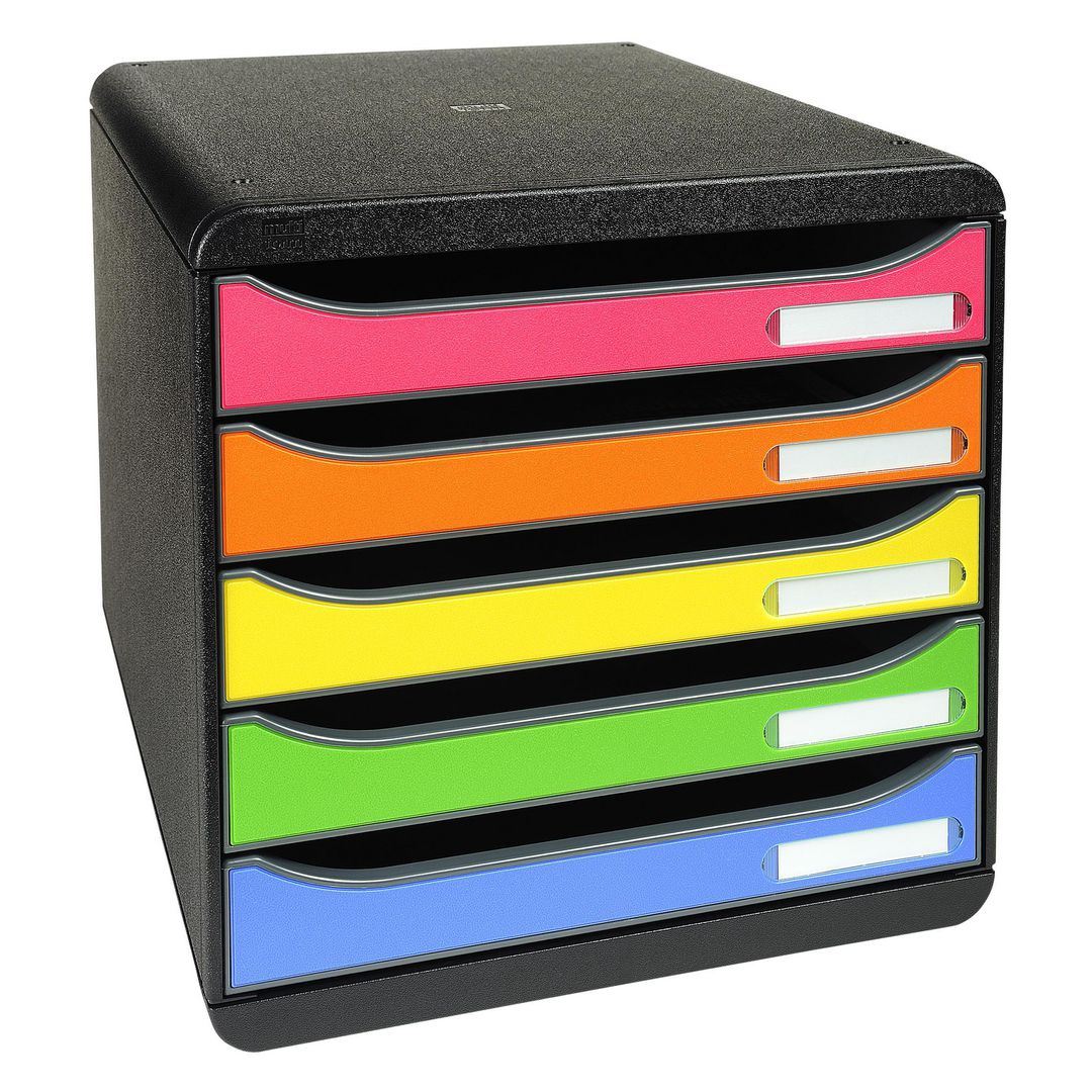 Blankettbox BIGBOX PLUS 5 lådor regnbåge