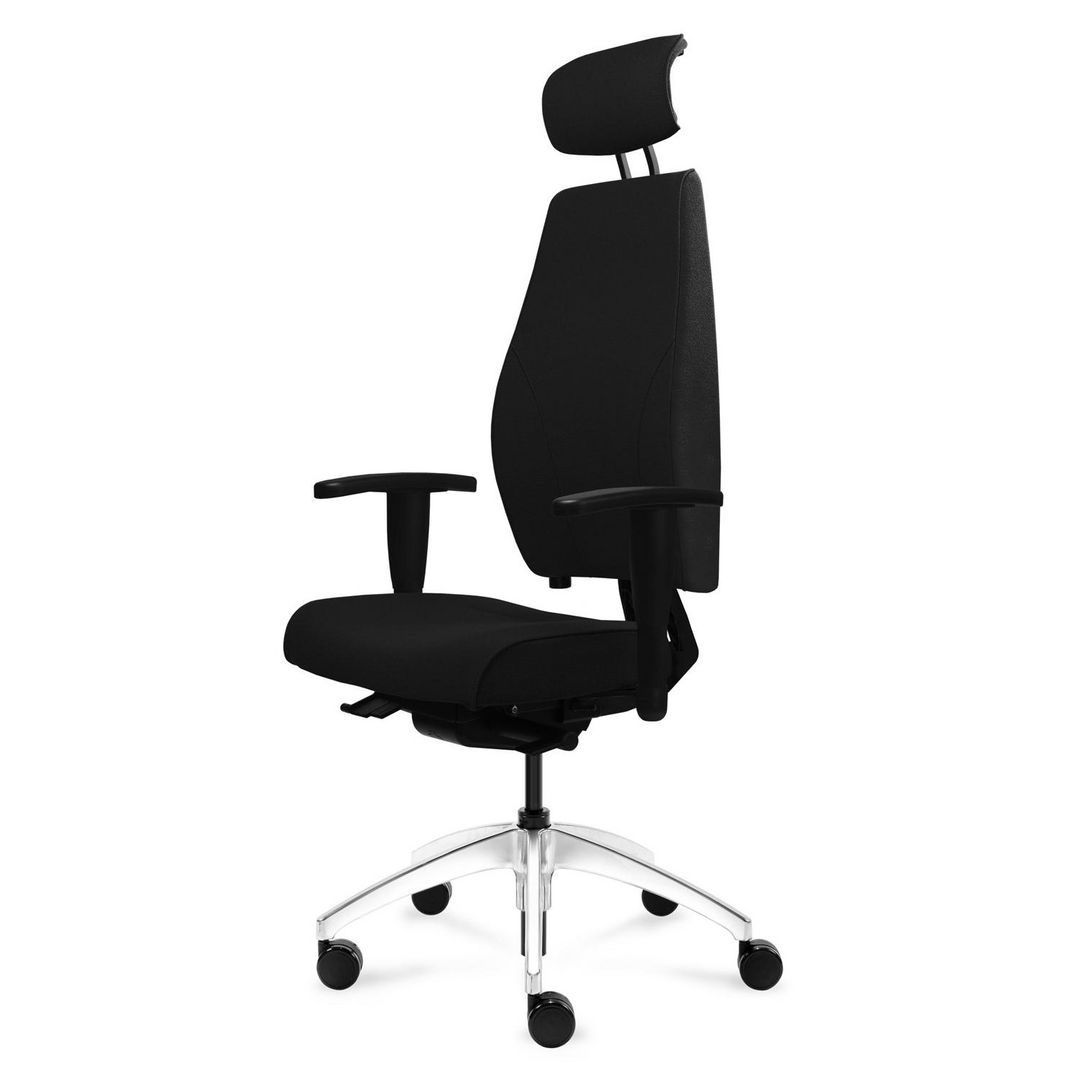 Kontorsstol Pro nack/armstöd/krom Svart
