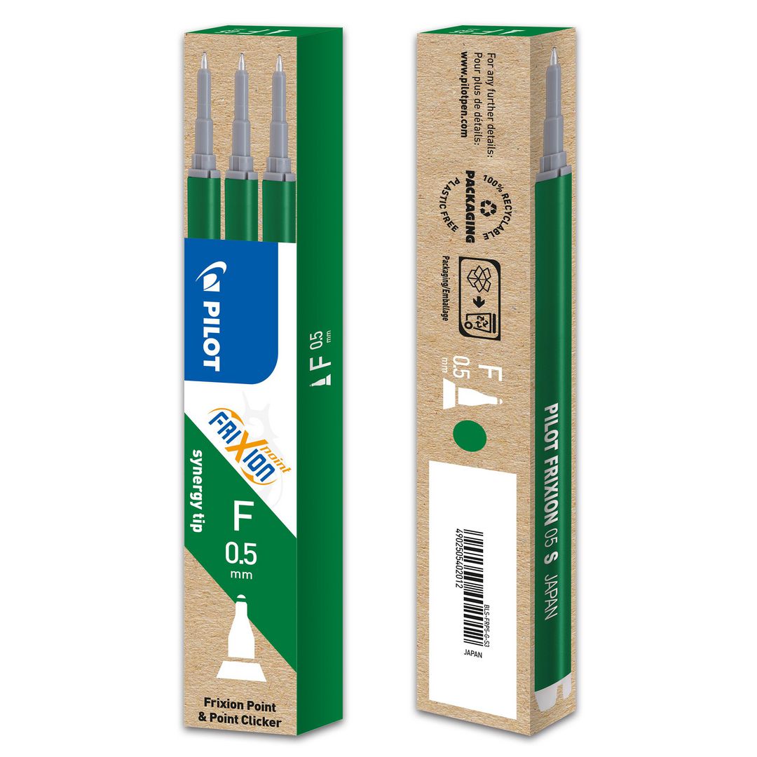 Refill PILOT Frixion Syner 0,5 grön 3/fp