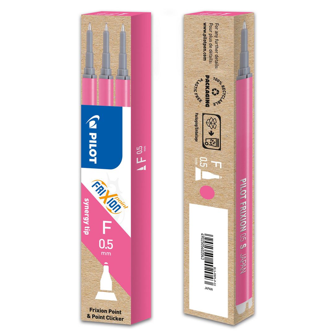 Refill PILOT Frixion Syner 0,5 rosa 3/fp