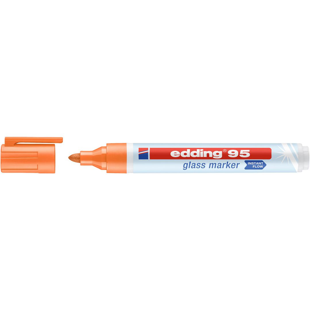 Märkpenna glastavla Edding 95 orange (10 pack)