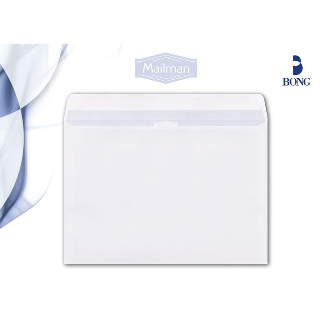 Kuvert MAILMAN C4 SH 100g vit 500/fp