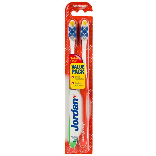 Tandborste JORDAN TotalClean Medium 2/fp (12 pack)