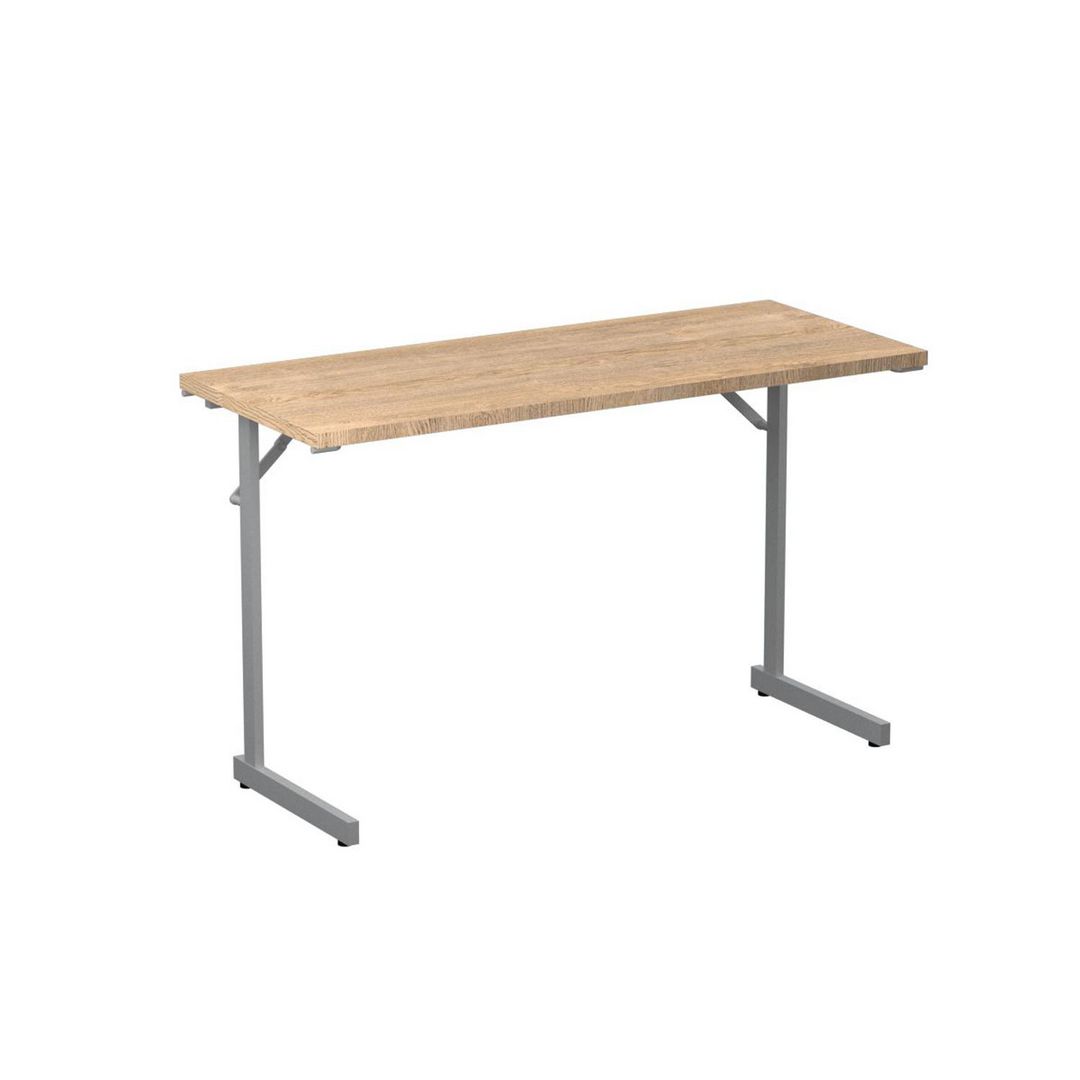 Fällbord 1200x500x715x18 ek/silver