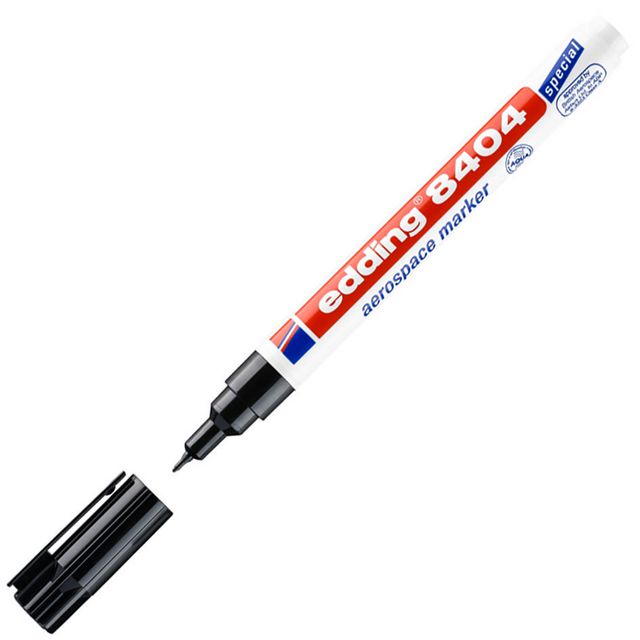 Märkpenna Edding 8404 svart (10 pack)