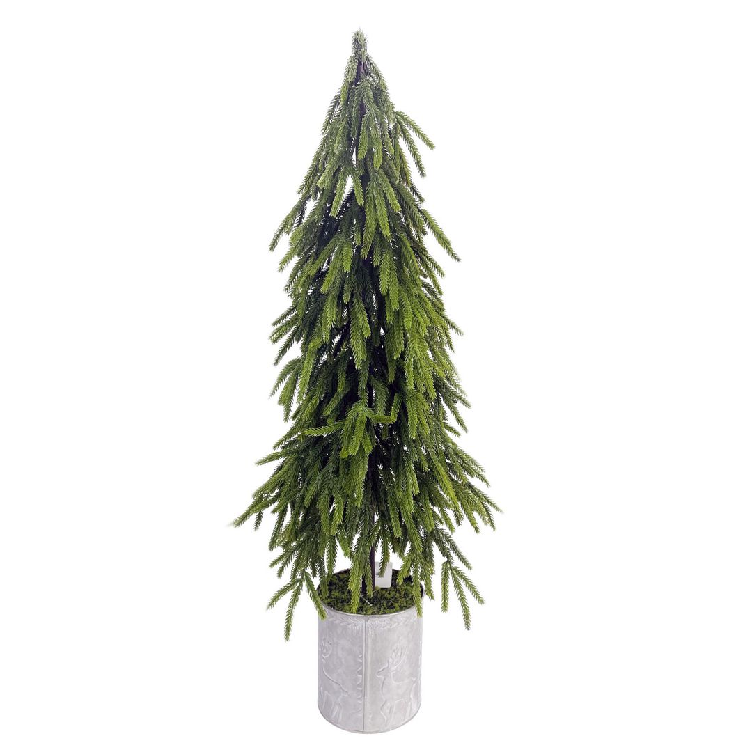 Dekorationsträd Gran med kruka 81cm
