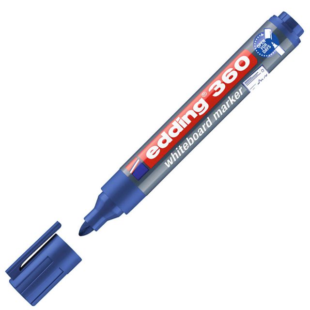 Whiteboardpenna Edding 360 blå (10 pack)