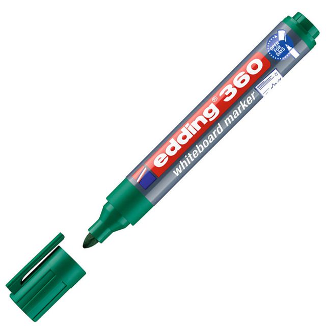 Whiteboardpenna EDDING 360 grön (10 pack)