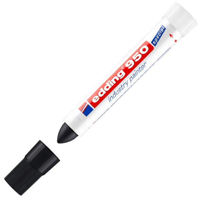 Märkpenna Edding 950 svart (10 pack)