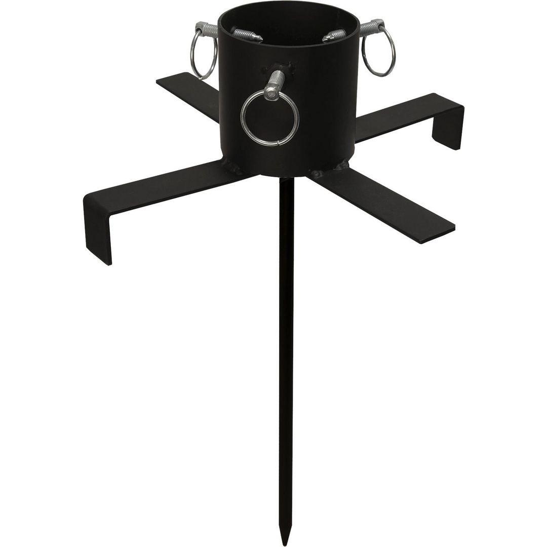 Julgransfot utomhus 47x36cm svart