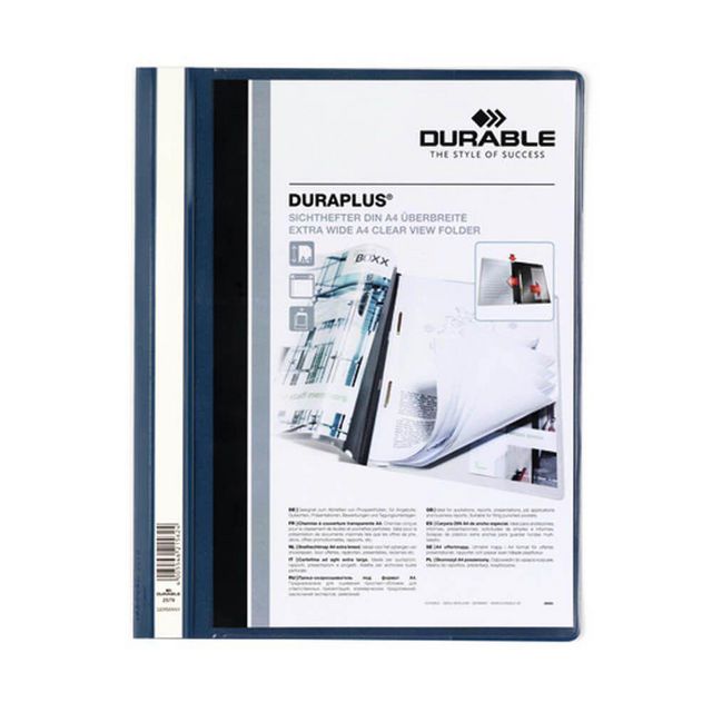 Offertmapp DURAPLUS EU m.ficka A4+ blå (25 pack)