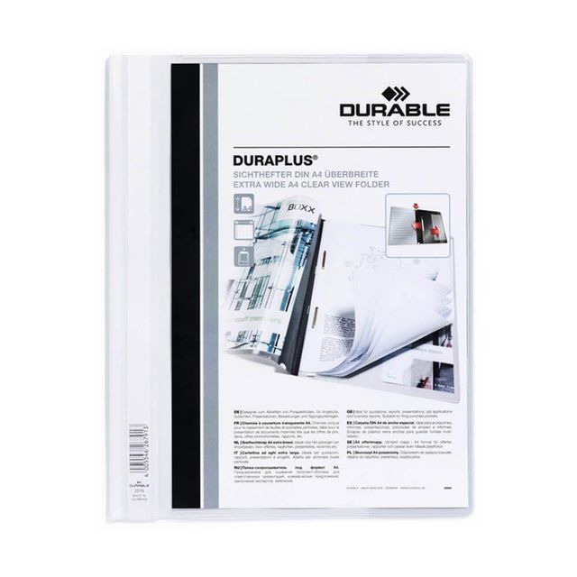 Offertmapp DURAPLUS EU m.ficka A4+ vit (25 pack)
