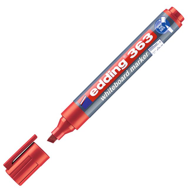 Whiteboardpenna Edding 363 röd (10 pack)