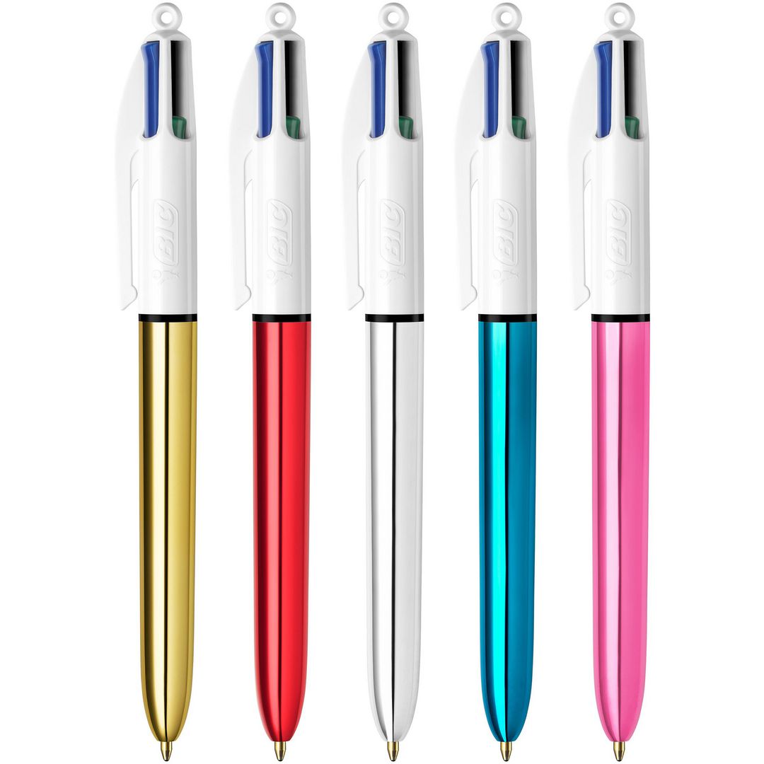 Kulpenna Bic 4 Colours SHINE 1mm (12 pack)